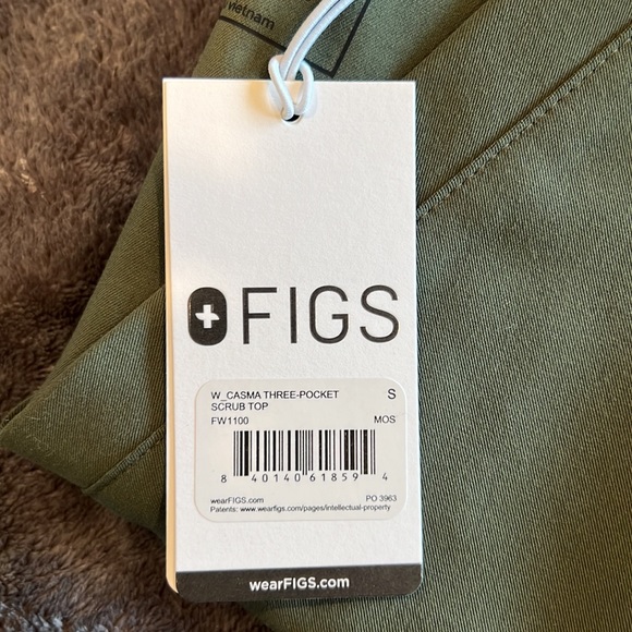Figs Casma Three-pocket Scrub Top Size Small - Picture 5 of 5